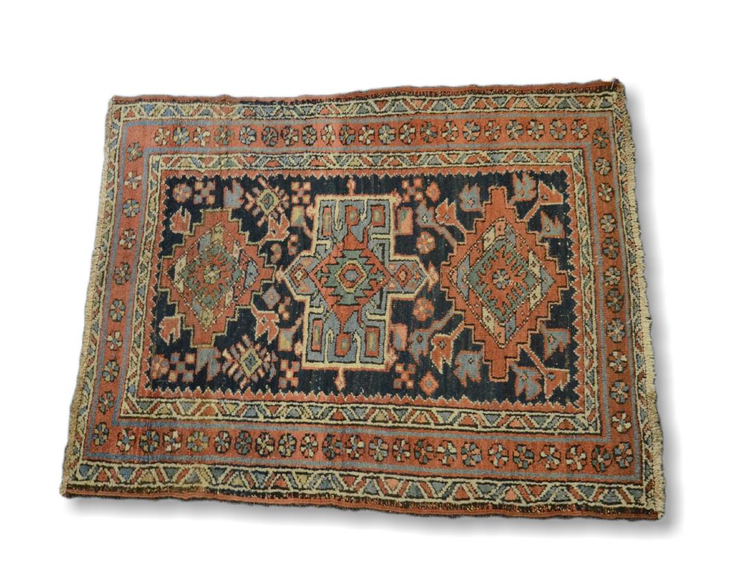 Circa 1910's Heriz Mat 3'0" x 3'9" (1 of 5)