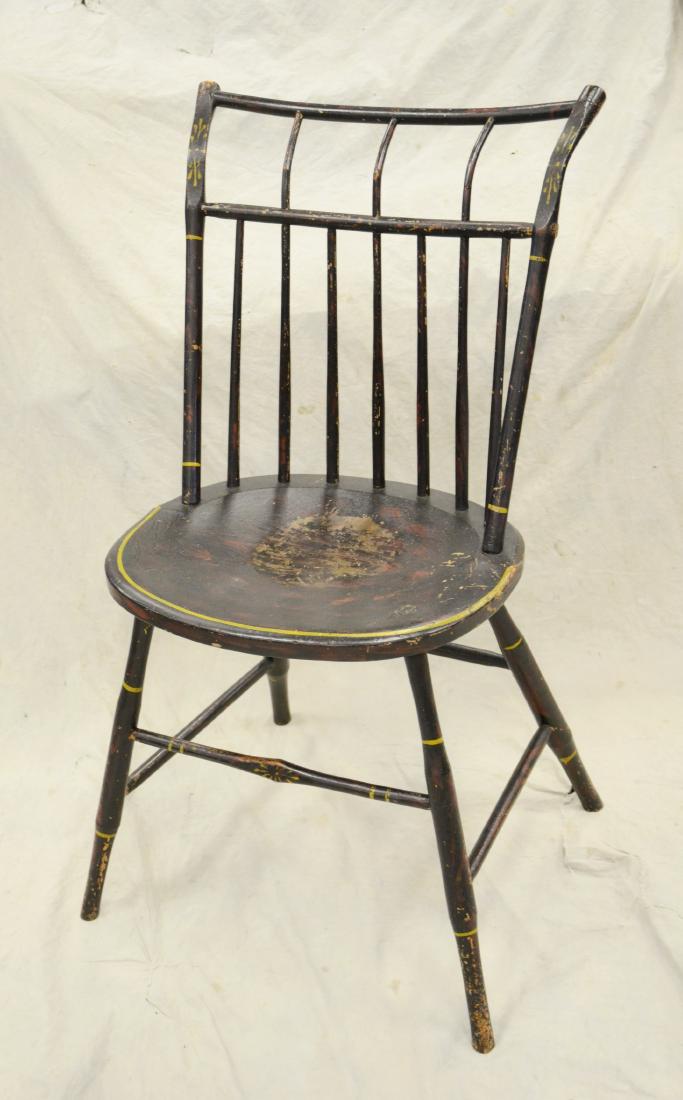 Bamboo turned 7 spindle birdcage Windsor chair (1 of 1)