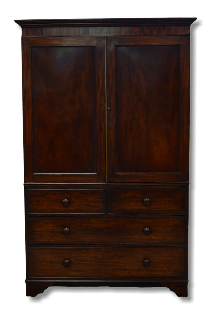 Georgian Style Mahogany Wardrobe (1 of 6)