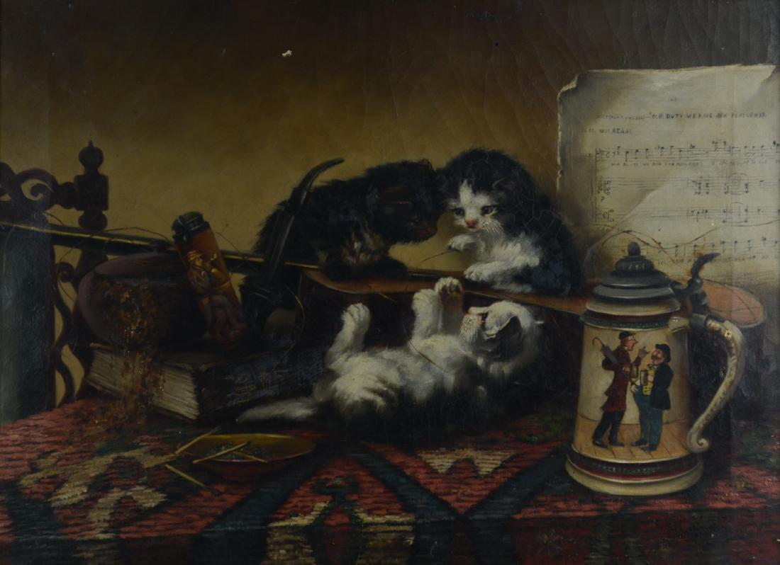 CL Van Vredenburgh Painting of Kittens (1 of 5)