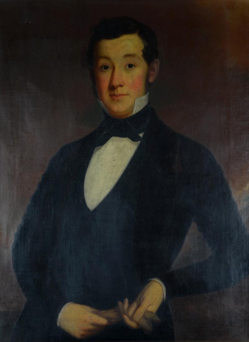 19th C American Portrait Painting of a Gentleman (1 of 3)