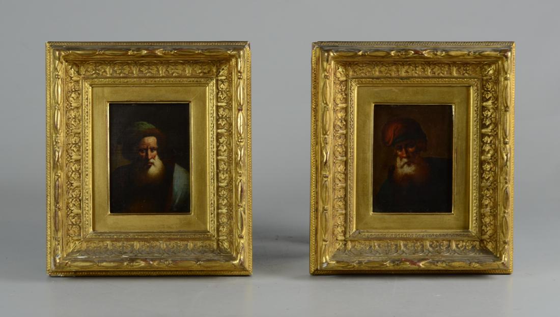 Pr 19th C Portrait Paintings of Bearded Men (1 of 4)