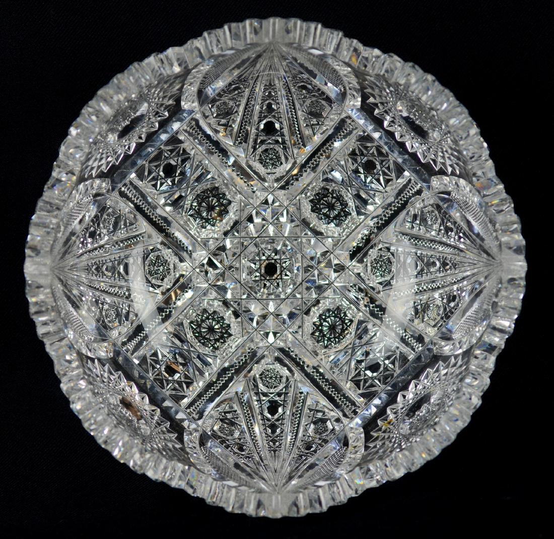 American Brilliant Cut Glass Bowl (1 of 4)