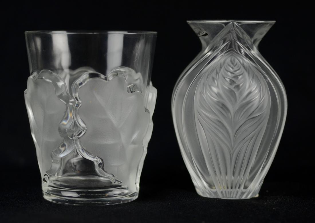(2) Lalique Crystal Small Vases Sep 25, 2018 William Bunch Auctions