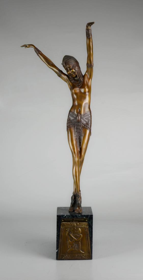 Art Deco Woman Sculpture "Rameses Entertainer" (1 of 3)