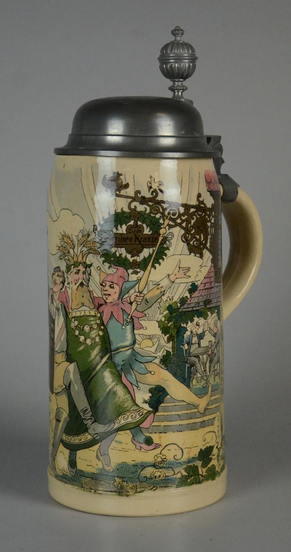 Mettlach 2.0 L PUG stein, 1526/703 (1 of 4)