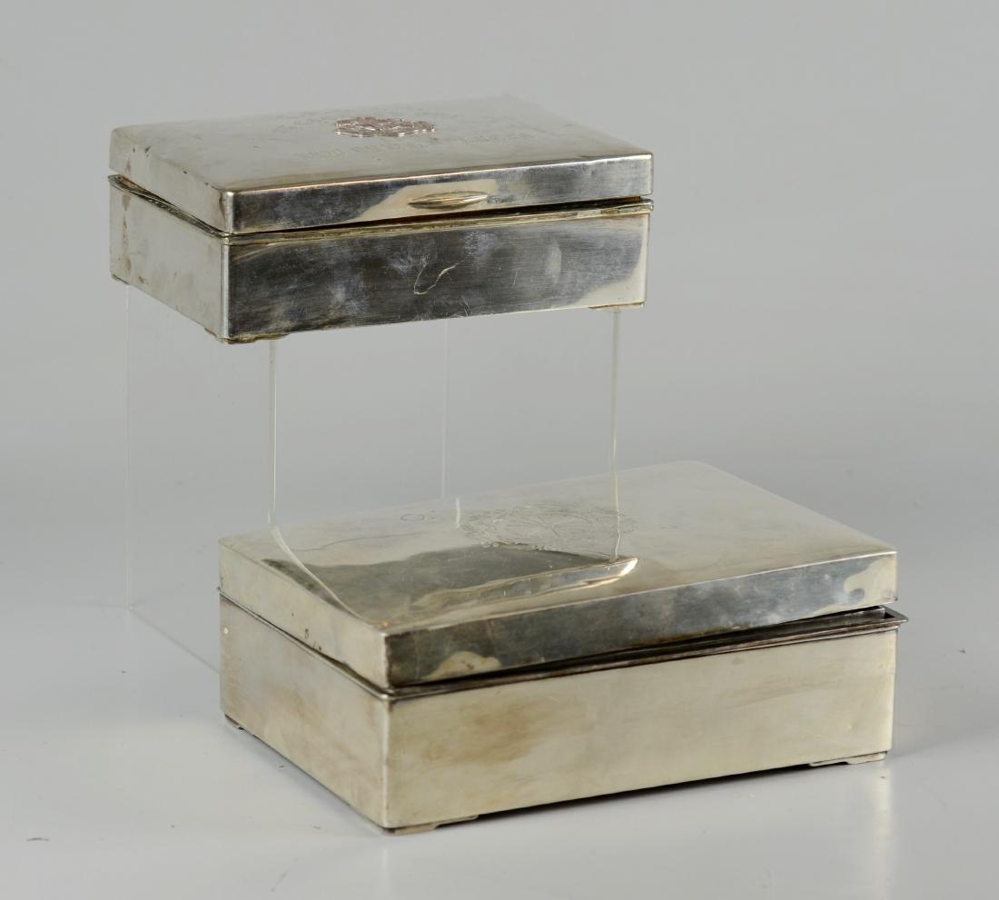 (2) Large Japanese Silver Boxes (1 of 2)