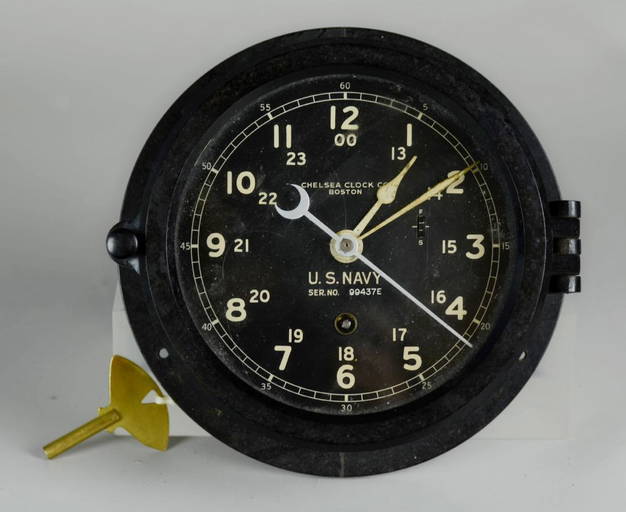 Chelsea Us Navy 5" Ships Clock