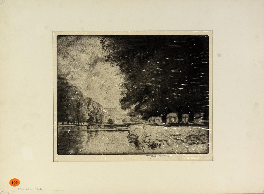 Joseph Pennell (American, 1860-1926), etching with tone (1 of 3)