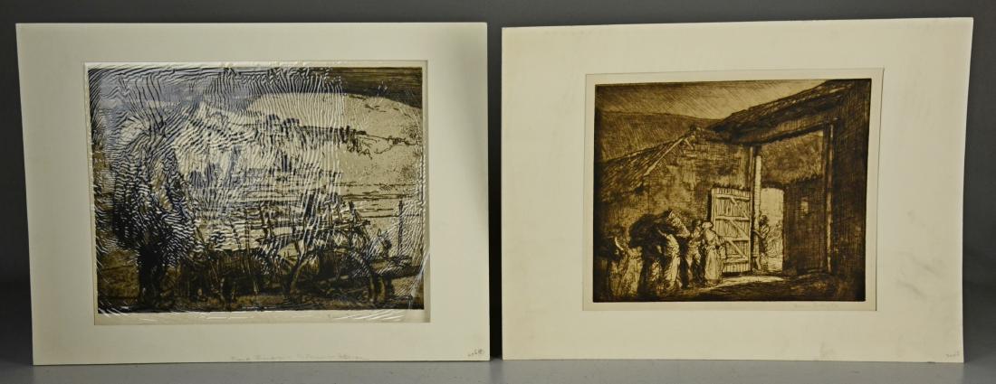 Frank Brangwyn (British, 1867-1956), (2) drypoint (1 of 6)