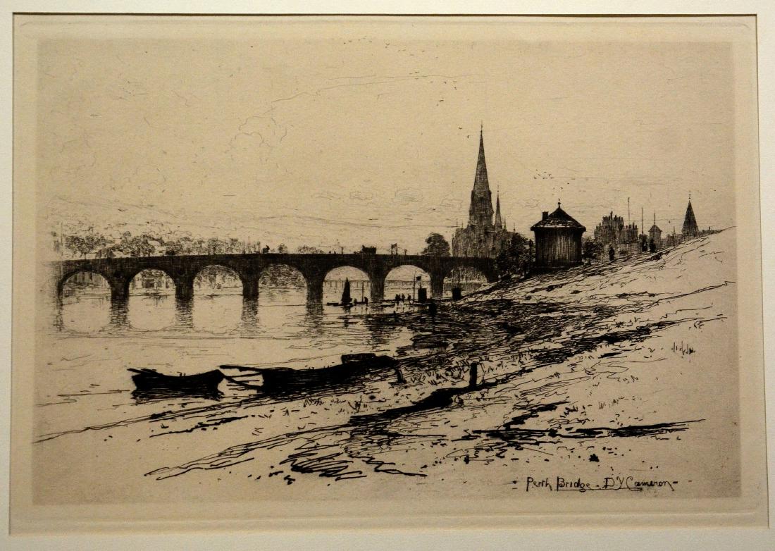 David Young Cameron (English, 1865-1945), etching (1 of 3)