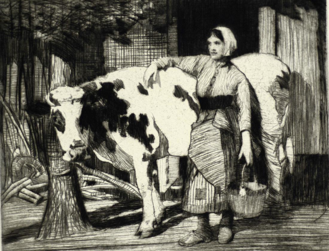 William Lee Hankey (British, 1869-1952), drypoint (1 of 3)