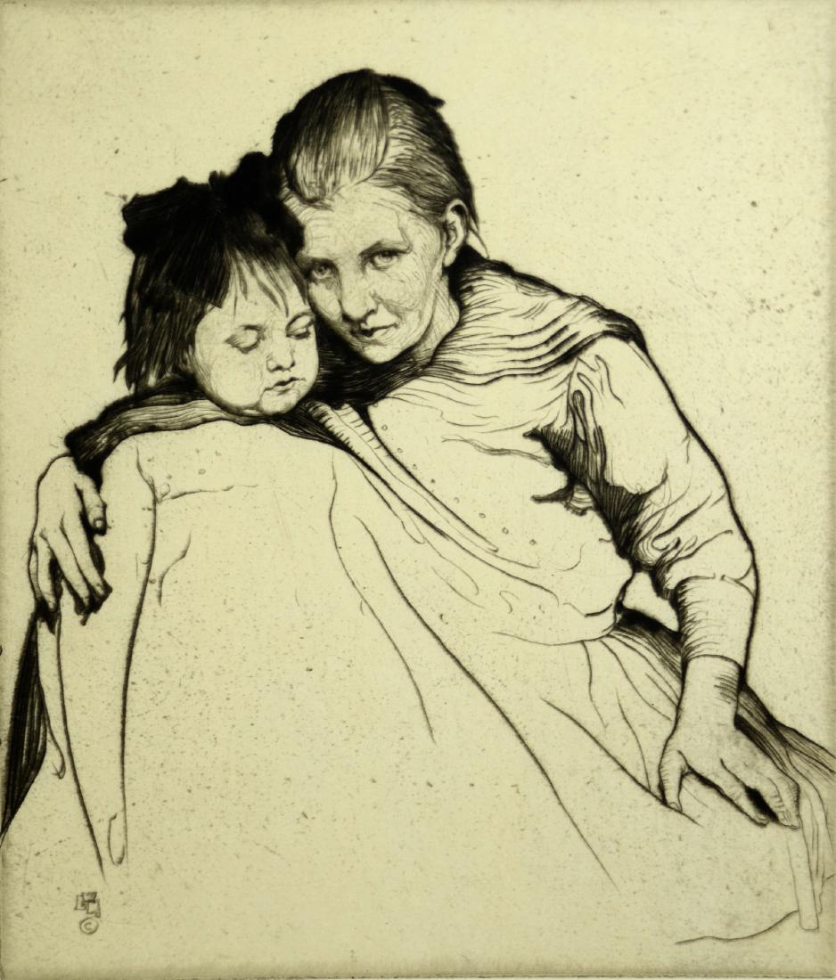 William Lee Hankey (British, 1869-1952), drypoint (1 of 4)