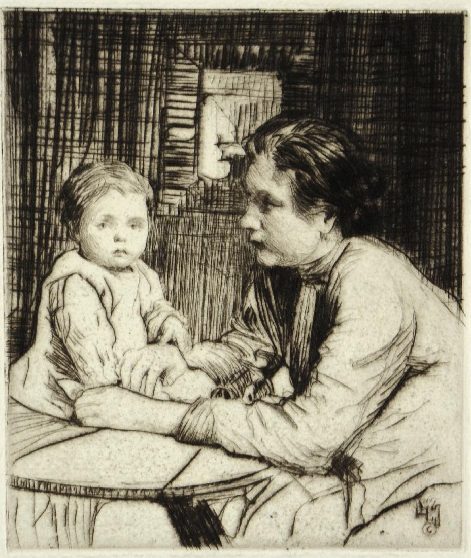 William Lee Hankey (British, 1869-1952), drypoint (1 of 3)