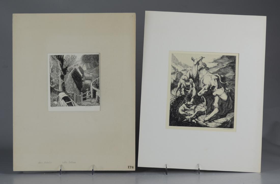 Carl May Schultheis and John Nicholls, (2) prints on (1 of 10)