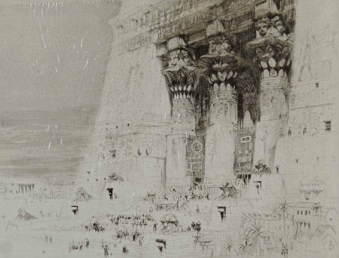 William Walcot (English, 1874-1943), drypoint etching (1 of 4)