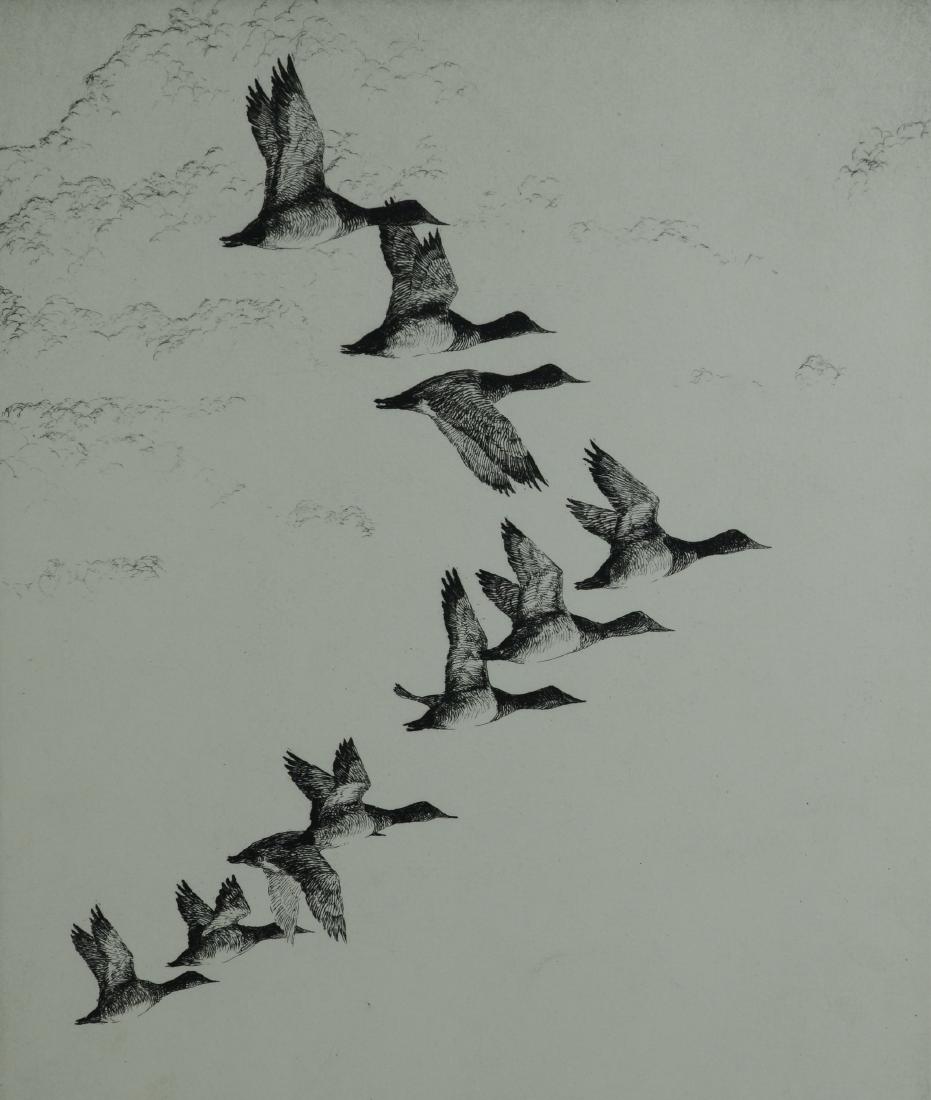 Richard Bishop (American, 1887-1975), etching "Over the (1 of 4)