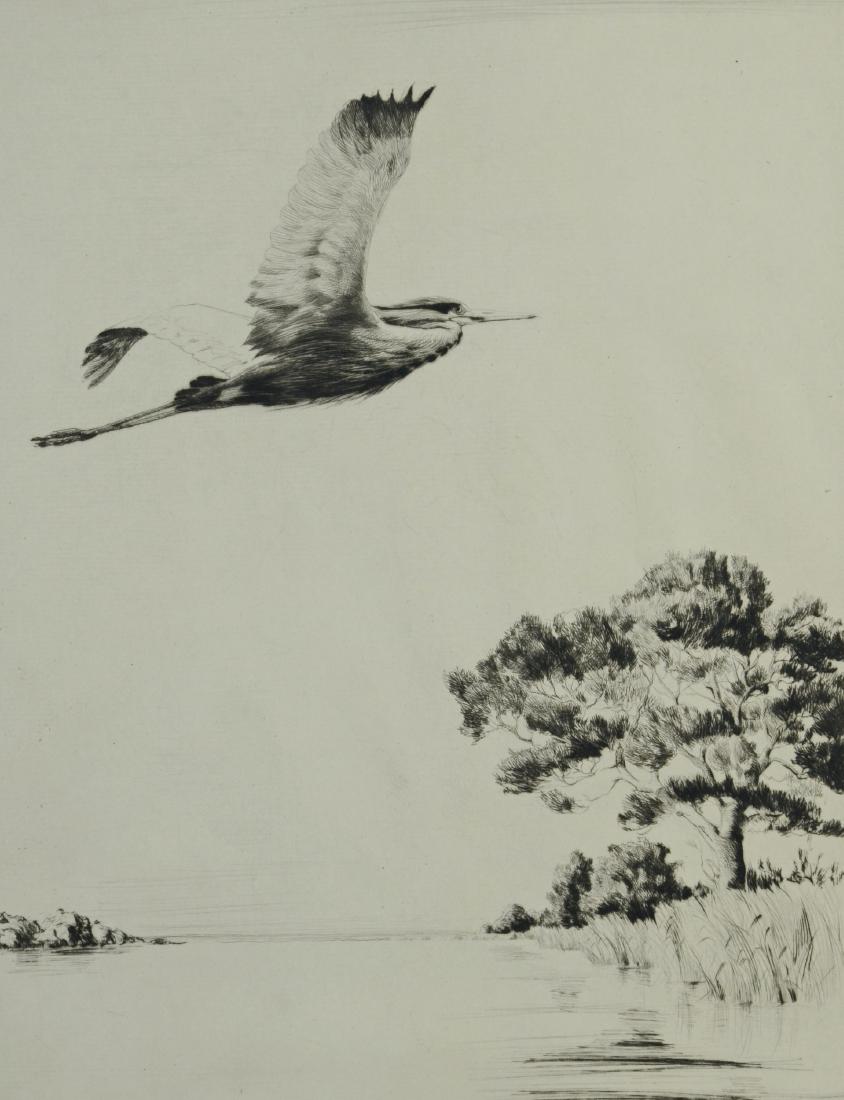 Richard Bishop (American, 1887-1975), etching on paper (1 of 3)