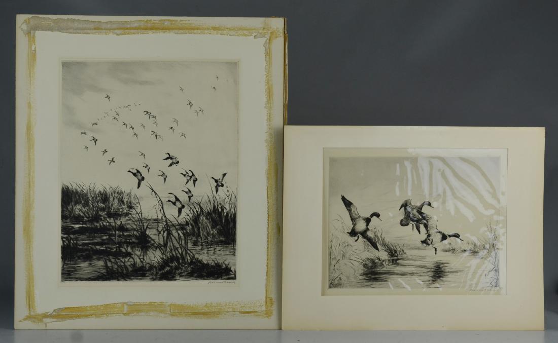 Roland Clark (American, 1874-1957), (2) etchings of (1 of 1)