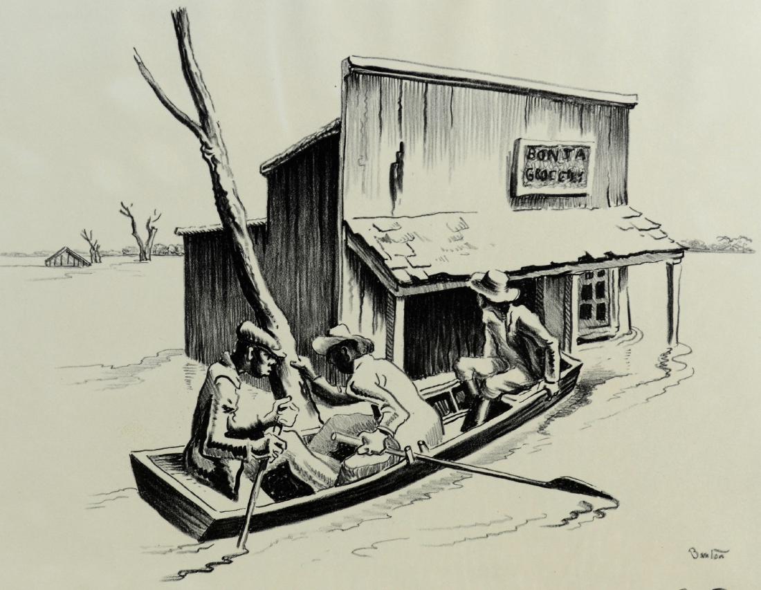 Thomas Hart Benton (American, 1889-1975), lithograph on (1 of 3)