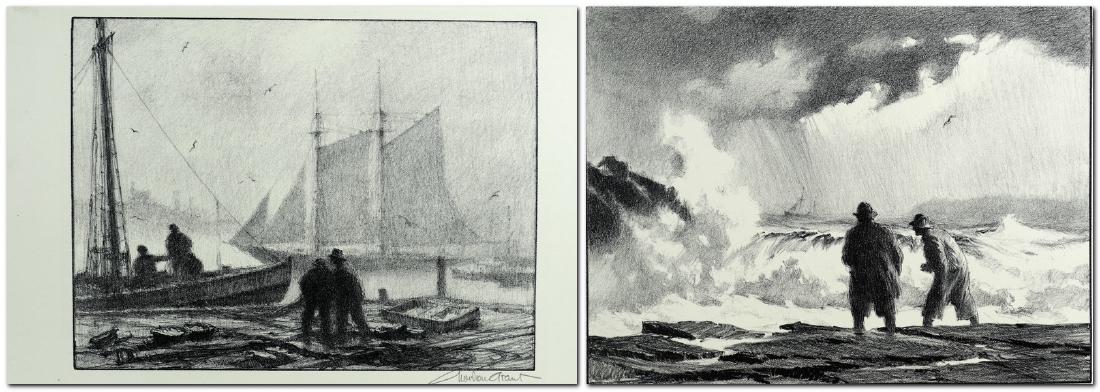 Gordon Grant (American, 1875-1962), (2) lithographs on (1 of 8)