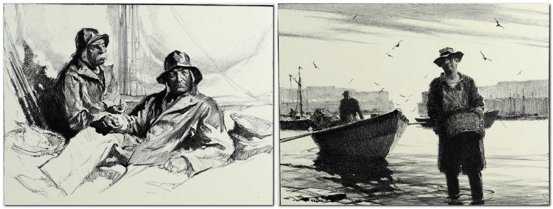 Gordon Grant (American, 1875-1962), (2) lithographs on (1 of 9)