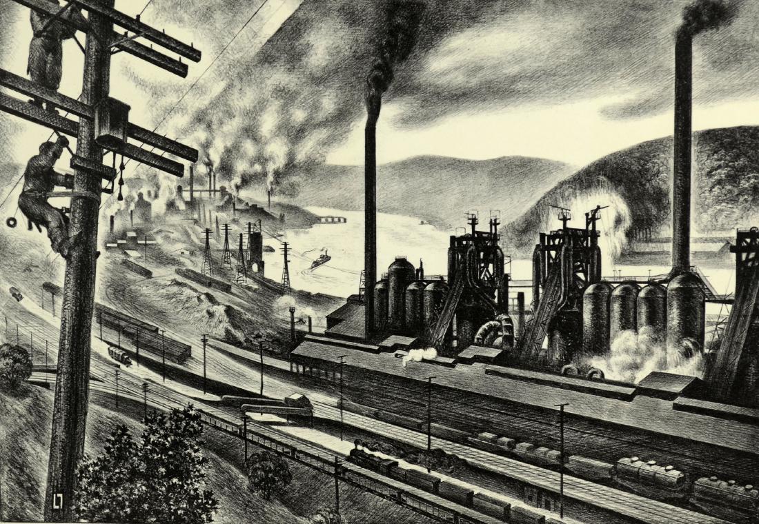 Louis Lozowick (Russian-American, 1892-1973), (1 of 3)