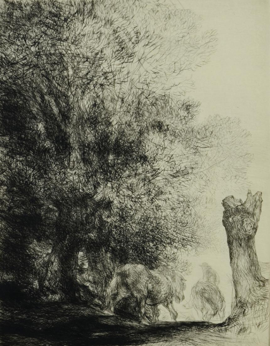 Edmund Blampied (English, 1886-1966), drypoint etching (1 of 4)