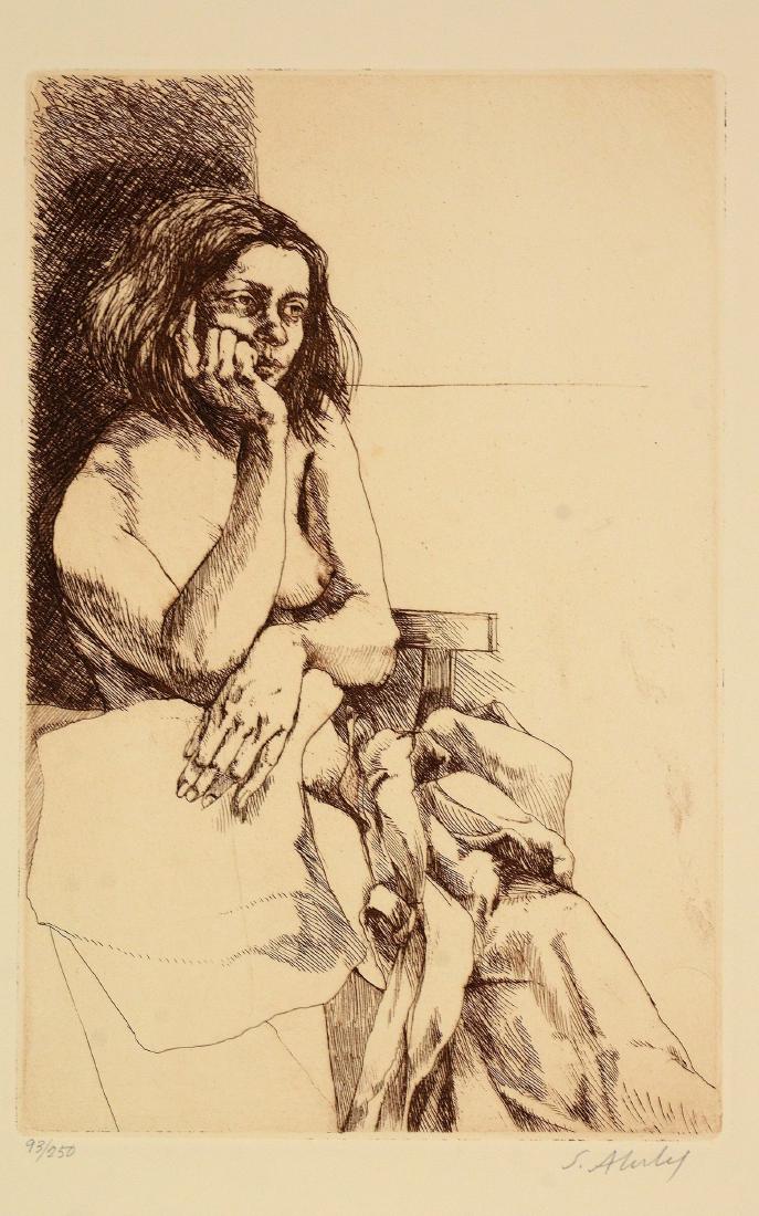 Sigmund Abeles (American, b. 1934), drypoint etching on (1 of 4)