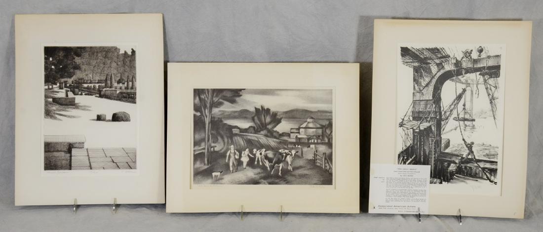 (3) Associated American Artists prints (1 of 1)