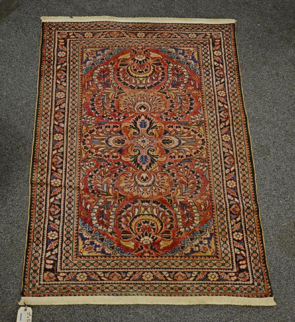 Vintage Persian Sarouk Rug, 3'6" X 5'0" (1 of 1)