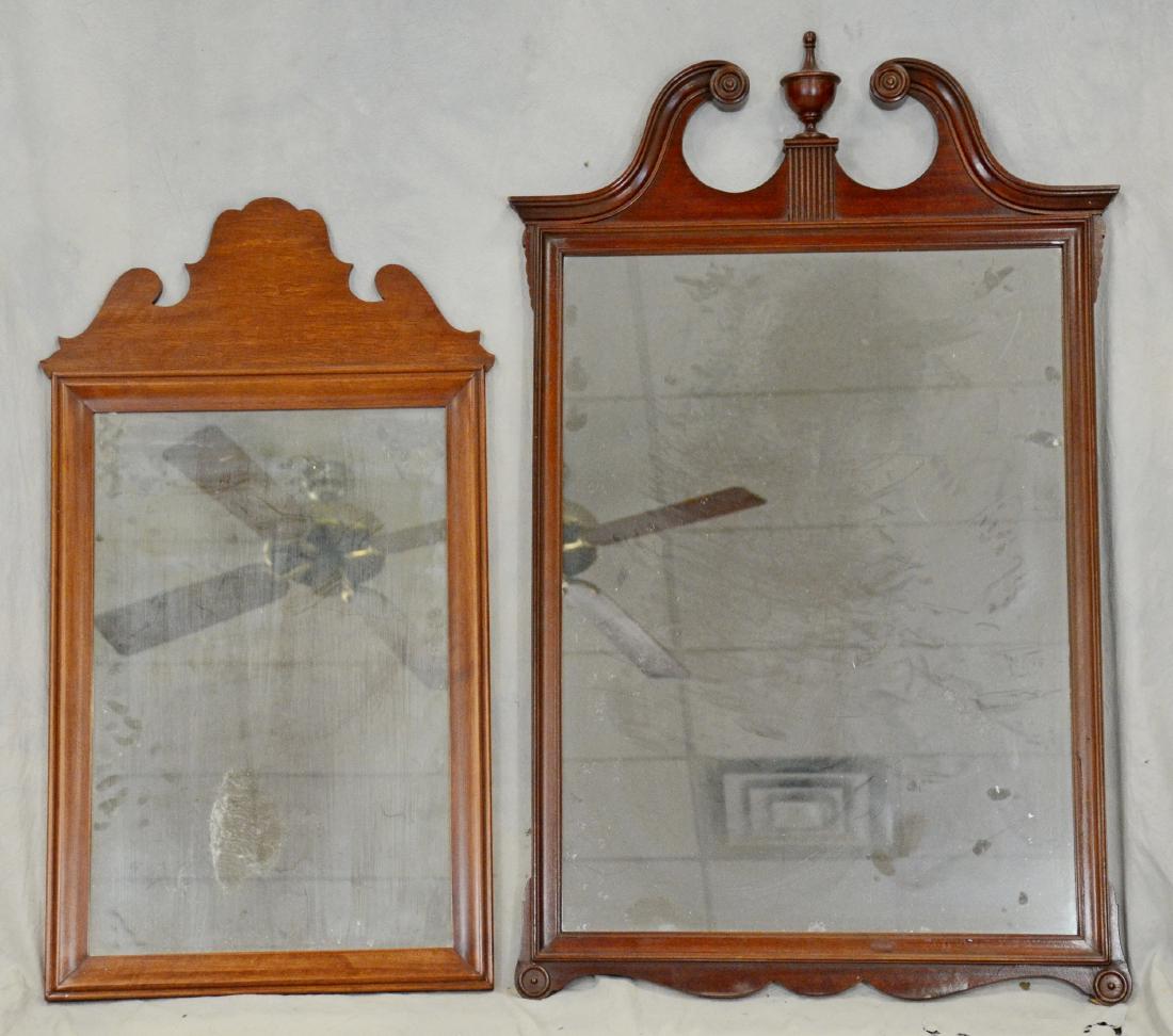 Maple Chippendale Style Mirror, Mahogany Empire Style (1 of 1)