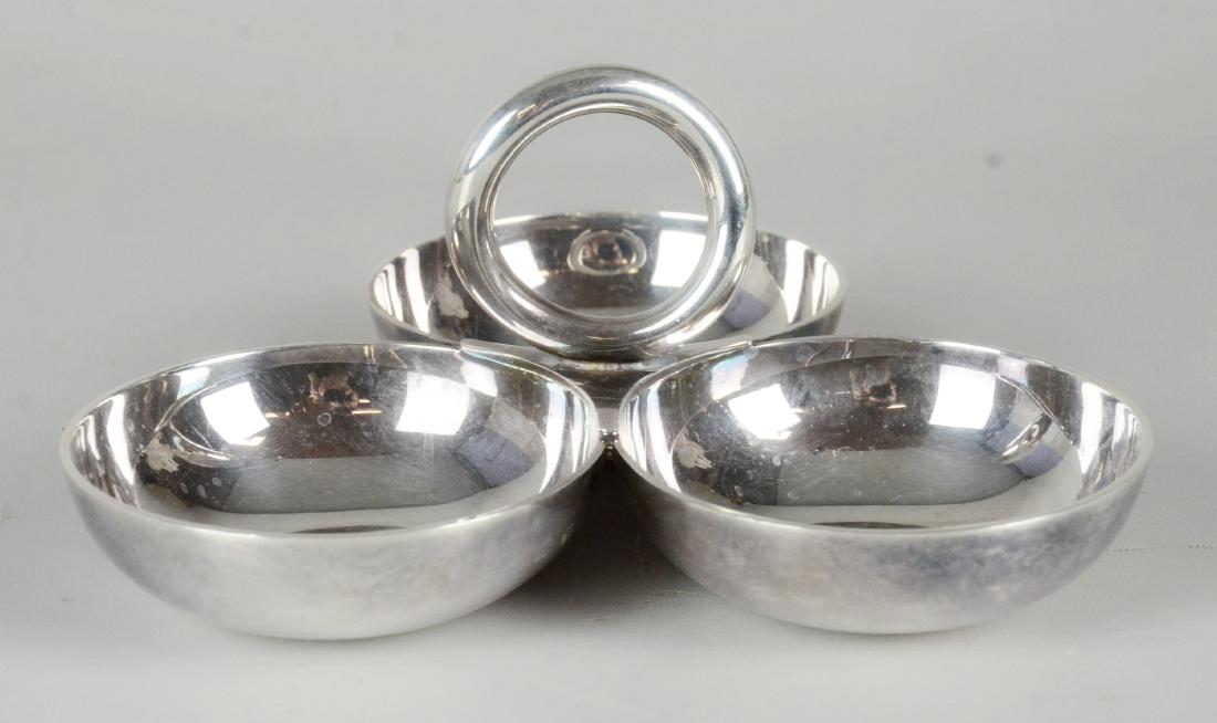 Christofle Vertigo Three-Bowl Silver Plated Tidbit (1 of 2)