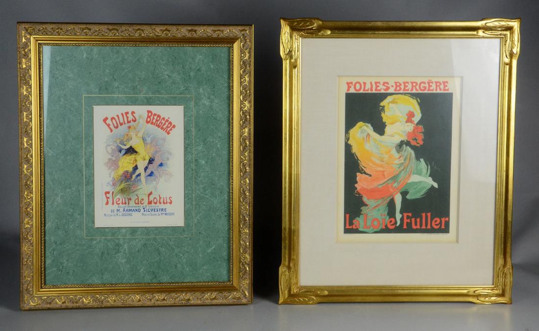 (2) Folies Bergere Posters, "Fleur De Lotus", And La (1 of 5)