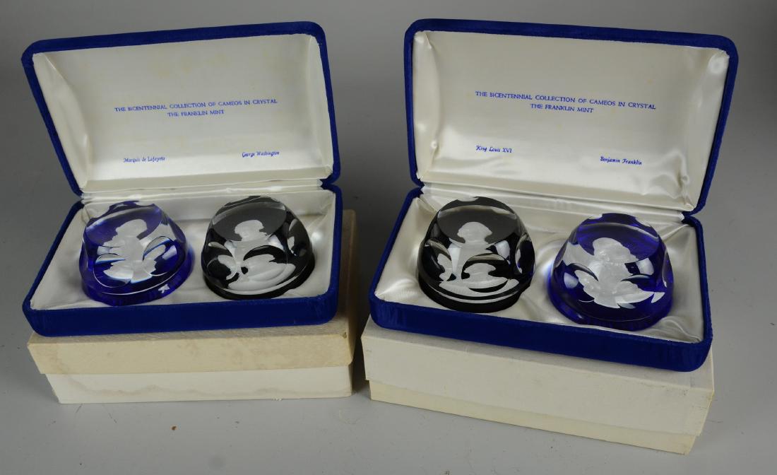 (4) Baccarat Bicentennial Sulfide Paperweights (1 of 1)