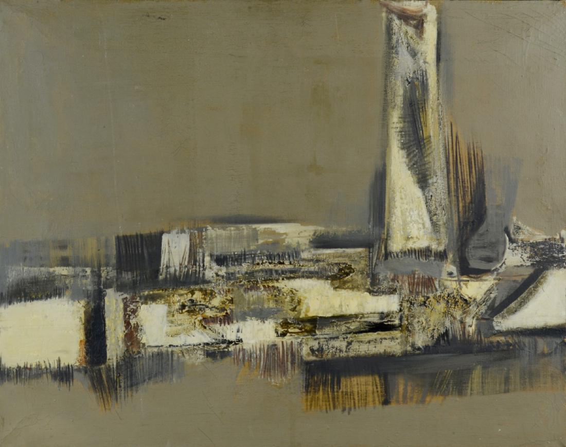 Dusko Vijatov Abstract Painting, "Vertikala" (1 of 4)