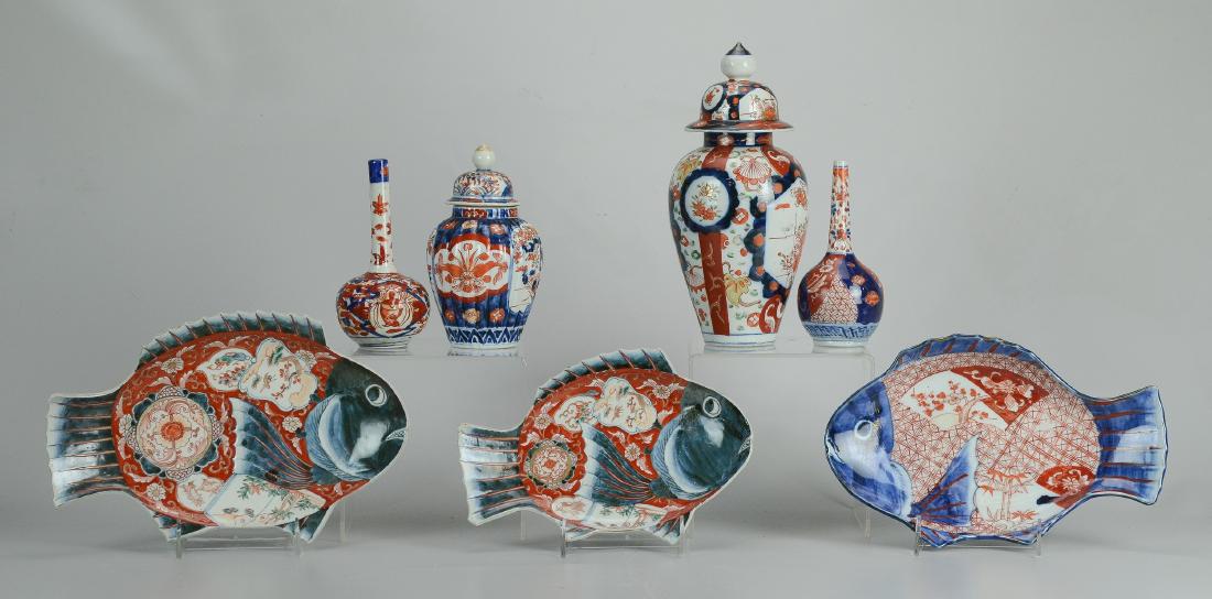 (7) Pcs  Japanese Imari Porcelain (1 of 11)