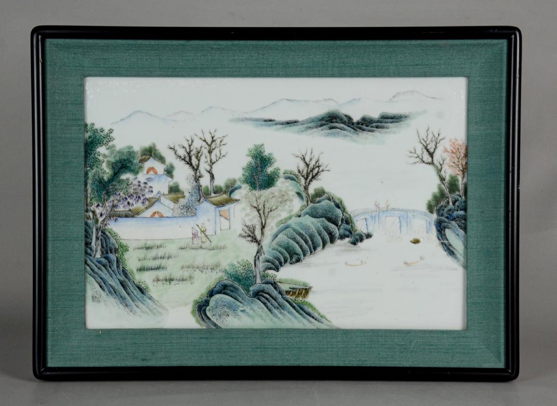 Fine Chinese Painted Tile (1 of 3)