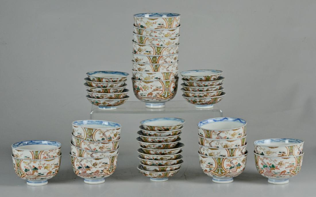 (20) Imari Porcelain Covered Rice Bowls (1 of 1)