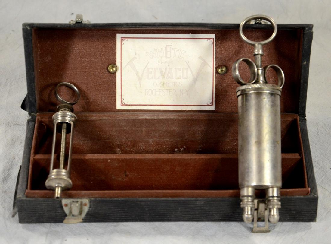 Antique Cased Mortuary Embalming Co-Injector c1920: Antique Cased Mortuary Embalming Co-Injector c1920 Plus adjustable hypodermic sans needle