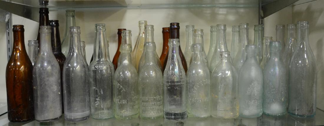(35) Antique Glass NY Bottles: Soda, Beer, Mineral (1 of 1)