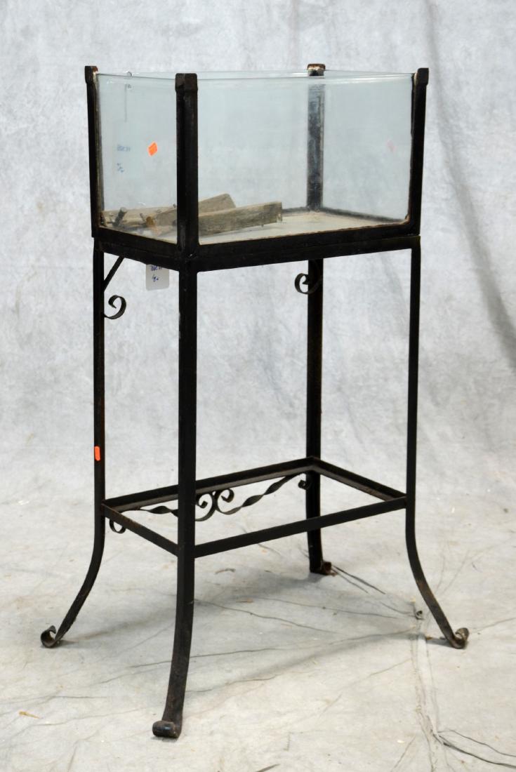 Scarce Edwardian Fish Tank Aquarium Terrarium w/ Curved (1 of 1)