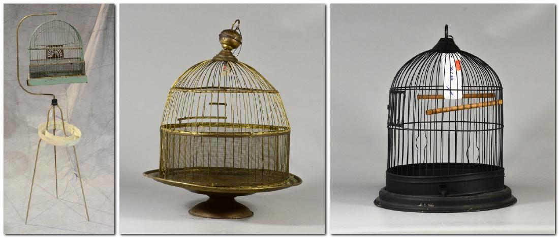 (3) bird cages: Victorian Brass Beehive Bird Cage w/ (1 of 5)