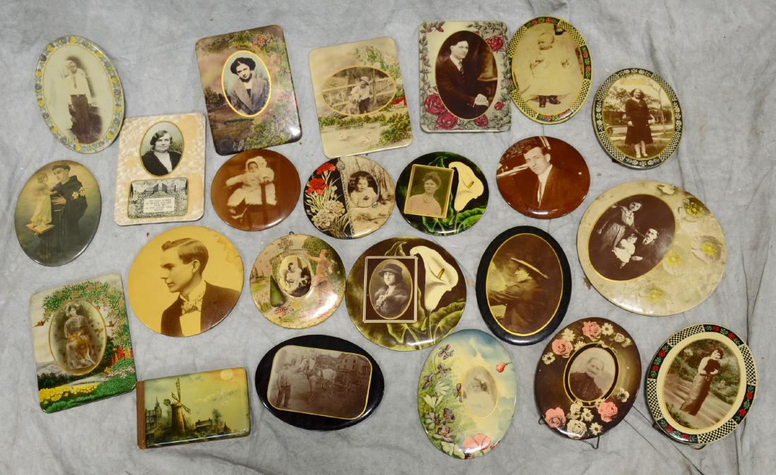 23 pcs Early Celluloid Desktop Photos: Collection (1 of 1)