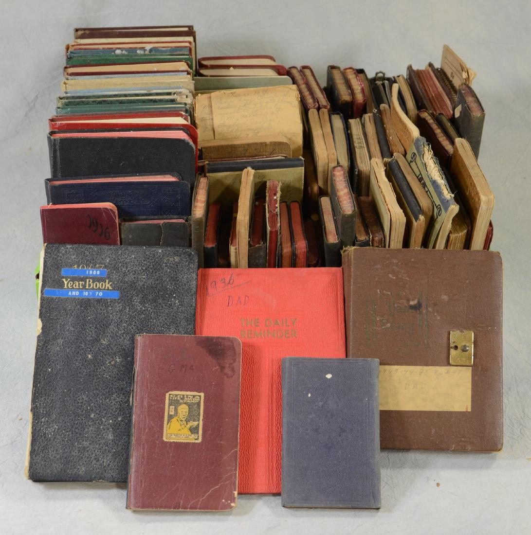 Huge Multigenerational Diary Lot, 80+ Journals from: Huge Multigenerational Diary Lot, 80+ Journals from 1881 to 1971 A century in the life of Theresa A. Schwab, Gladys Schwab, Harley Schwab and Clifford Schwab. From horse and buggy to the space age, th