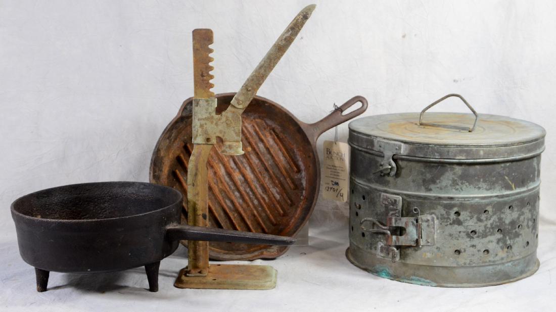 (4) pcs metal ware: Early Tri Metallic Cheese Press (1 of 4)