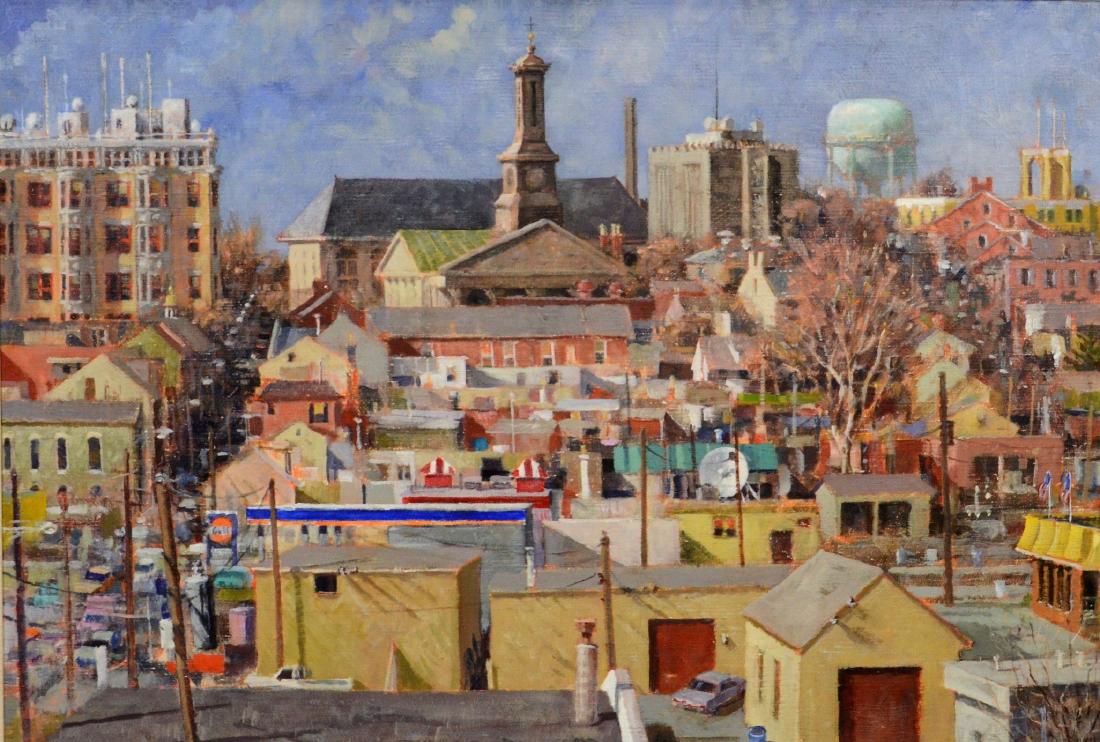 John Suplee, acrylic on canvas on lauan board, "East (1 of 6)