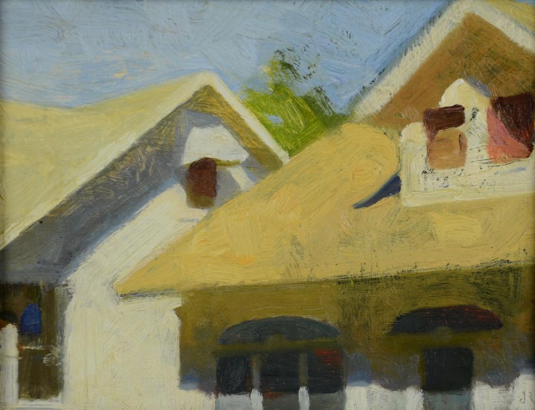 Jon Redmond, b 1965, American, DE, oil on wood panel, (1 of 4)