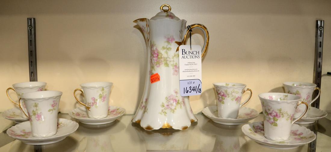 Shelf #91 - 13-pc Haviland Limoges Chocolate Set (1 of 1)