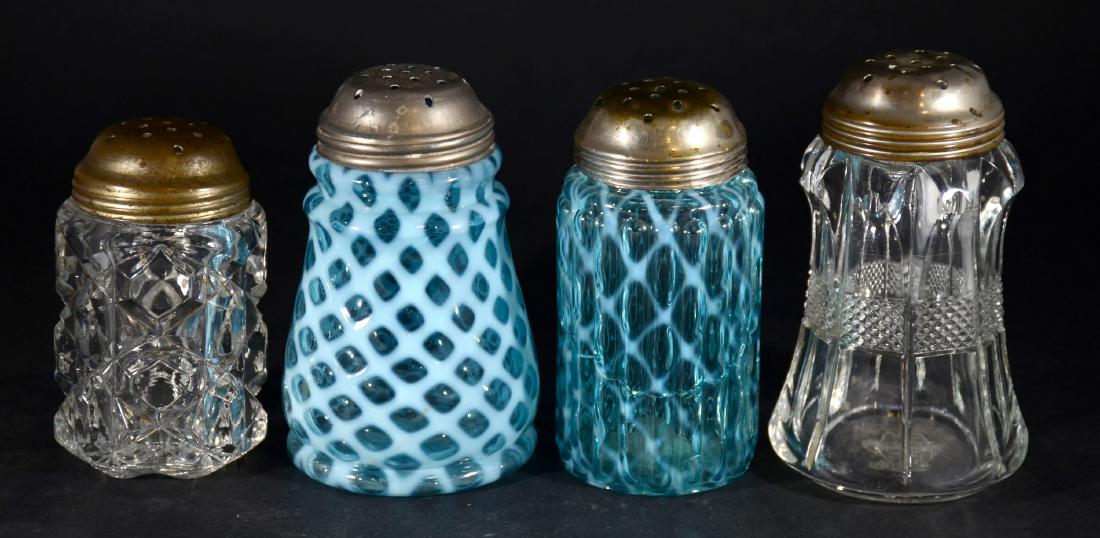 (4) Art Glass Sugar Shakers (1 of 3)
